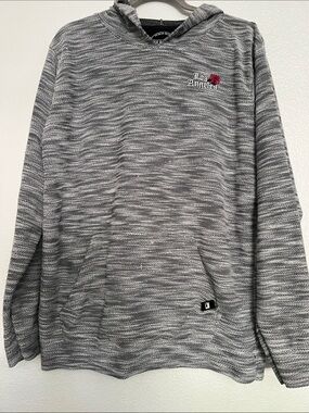 Men's Gray Crewneck Sweater with Los Angeles Embroidery